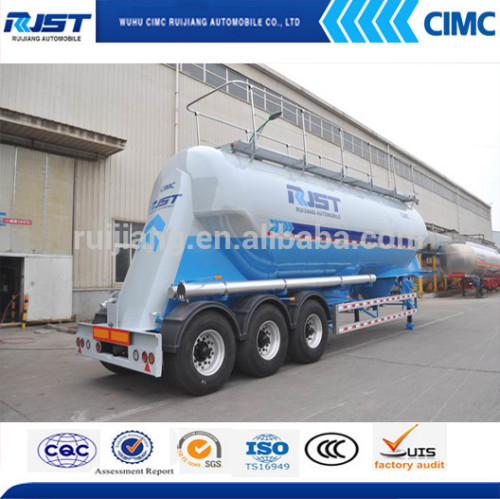 CIMC Aluminum Alloy Vertical Powder Tank Semi Trailer/powder tank trailer/bulk cement tank trailer