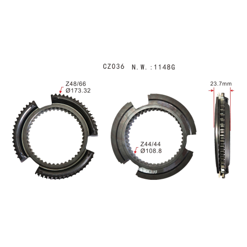 Manual Transmission Synchronizer Cone Synchromesh Ring 945 262 0434 / 389 262 0034 for MERCEDES-BENZ