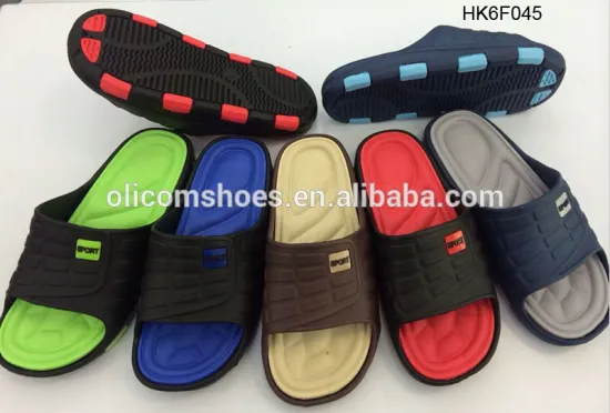 NEW 2016 men's fashion beach slide sandals full eva