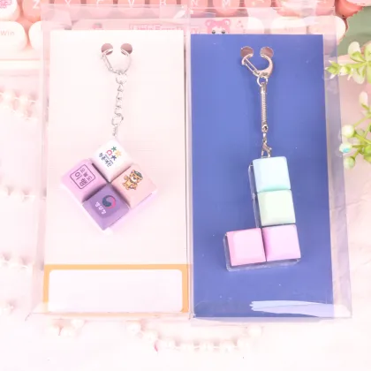 Custom Keycap Decompression Tester Keychain