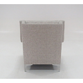 One person solid color long sofa
