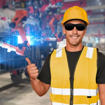 China Fiber Glass Solar-Powered Welding Google Glasses & Helmet