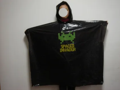 One Time Use Biodegradable Rain Poncho