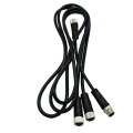 Arneses de conector M12 personalizados con cable aislado de PVC