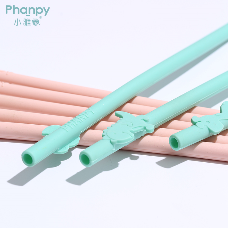 Cheap Price Silicone Straws Reusable Collapsible Long Straw