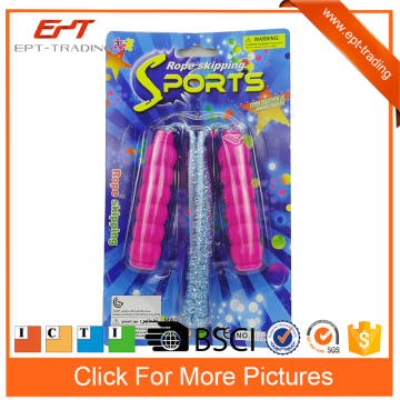 Plastic handle jumping rope skipping sport toys for kids