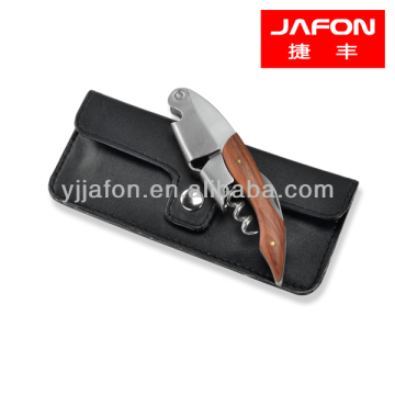 Corkscrew with Leather Pouch /PU case wine Opener WS101
