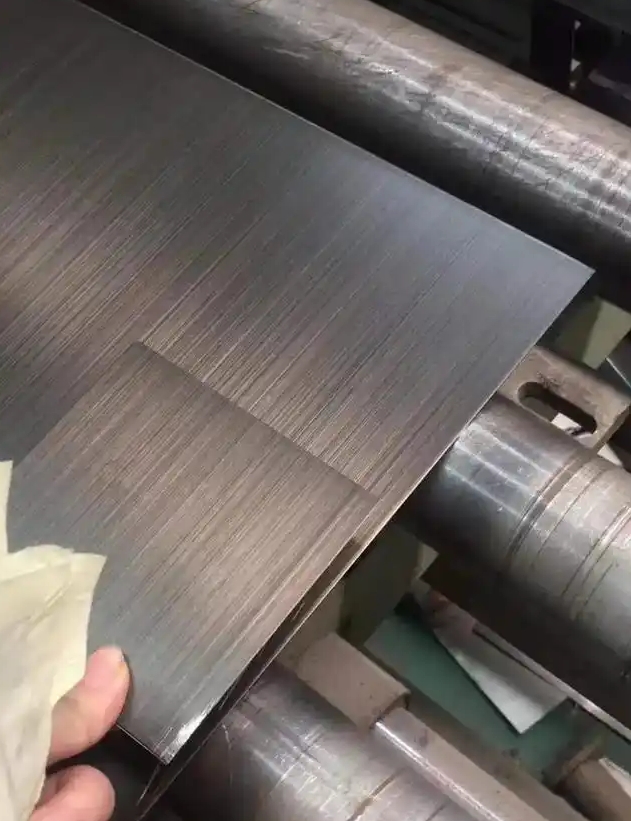 Brushed stainless steel