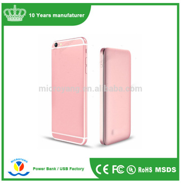2016 High-end aluminum alloy Ultra-thin 20000mAh rohs power bank