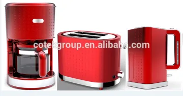 Kitchen Appliance Dots Series Breakfast Set Coffee Maker, Toaster, Kettle