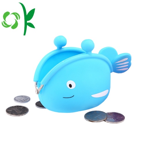 Coin Purse Coin túi in ấn Silicone của phụ nữ túi