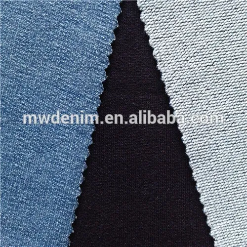 french terry yarn dyed fabric knit denim fabric
