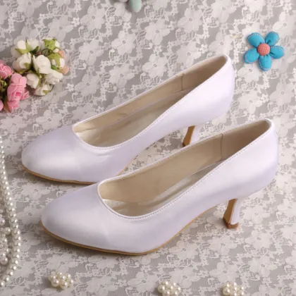 Satin Purple Shoes Heels Shoes Wedding Shoes