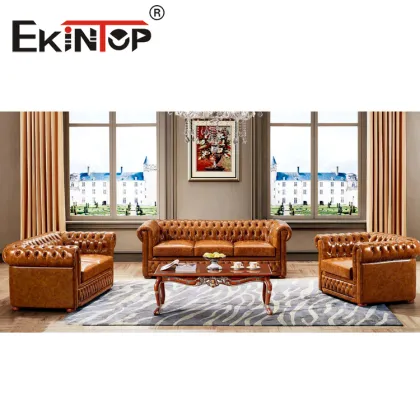 Modern High-End Luxury Leather Sofa Sets for Home Furniture