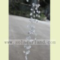 Transparent Acrylic Stone Shape Bead Garland Tree Branches