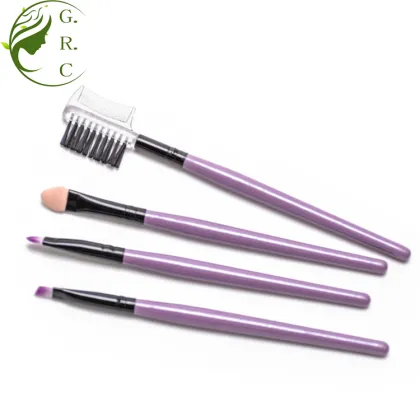Beauty Makeup Cosmetic Brush Set Purple Bag