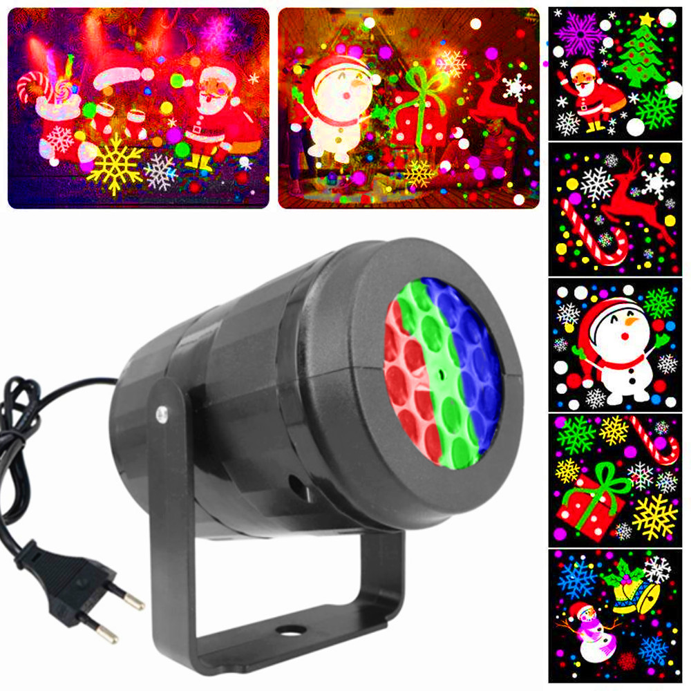 16 Узоры Рождественский лазерный проектор Наружный светильник