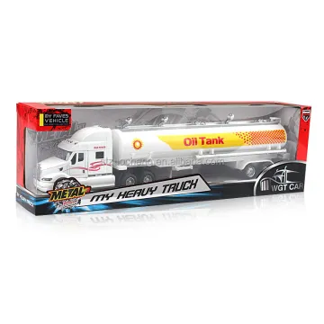 Popular 1:50 Scale Large Tank Gasoline Car Pull-Back Light & Sound Diecast Truck Toy