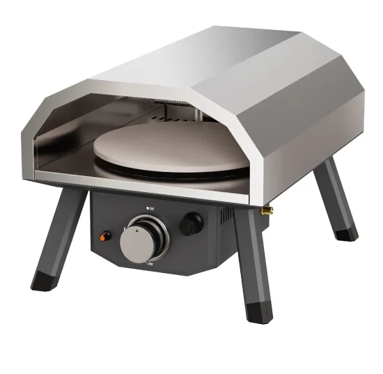 Outdoor Gas Pizza Oven Grill with Turning Rotating Pizza Stone by Motor