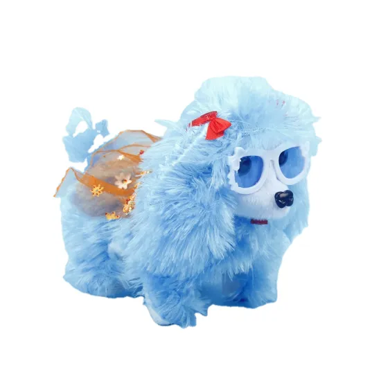 Manufacturer direct sales can customize children's electric toy dog plush toy dog baby battery dog pet toy creativity