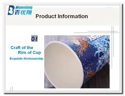 Customized Logo double wall kraft paper cup 12oz disposable hollow cup