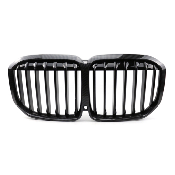 BAZIT 2020+ X7 G07 탄소 섬유 외관 BMW 용 ABS 검은 전면 그릴