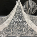 2022 beaded stone lace embroidery fabrics bridal crystal sequins heavy beaded fabric embroidery fabric