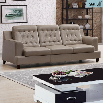 Sofa sectionnel en cuir de meubles de salon de sofa