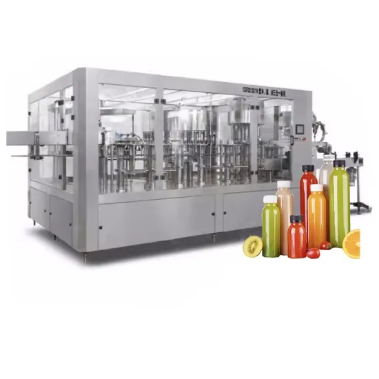 Quantitative Automatic Juice Bottle Washing Filling Sealing Machine