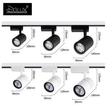 Modern Commercial Dimmable LED Track Light with Adjustable Cob Spot Lamp