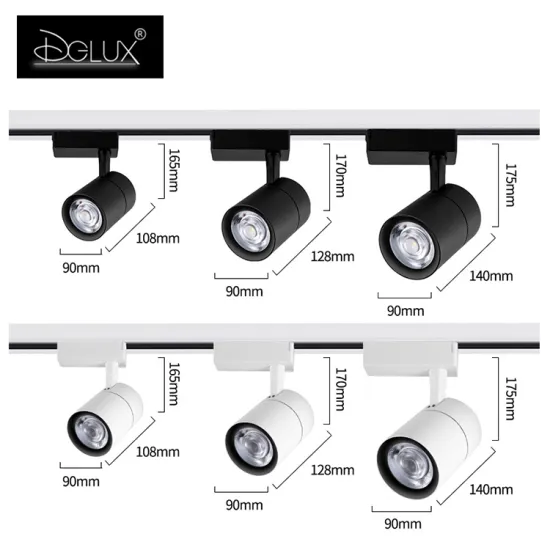 Modern Commercial Dimmable LED Track Light with Adjustable Cob Spot Lamp