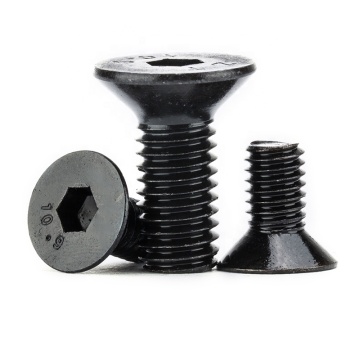 Black Grade 10.9 & 12.9 Hex Socket Head Countersunk Bolts M2-M6