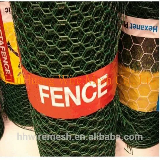 PVC coated hexagonal wire netting/hexagonal wire mesh/chicken wire mesh (Factory)