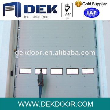 Warehouse galvanized steel profile sectional door