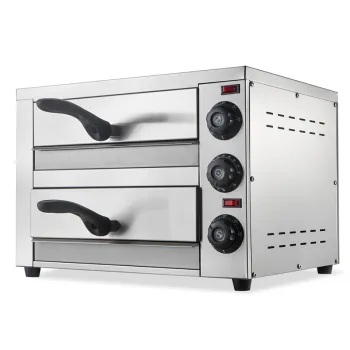 Wholesale 16 inch 2 Deck Commercial Bread Baking Machine Stainless Steel Pizza Maker Electric Home Use Pizza Ovens