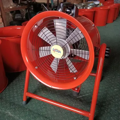 2200W Movable Axial Flow Ventilator Fan 29000CFM 24inch Aluminum Blade Exhaust Fan