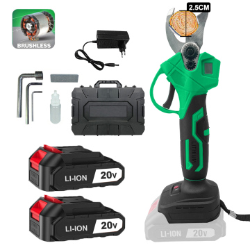 Cordless Pruner Shear with Professional Grade Performance - Precise Cutting with Two Batteries