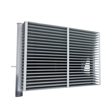 Corrugated fin radiator transformer