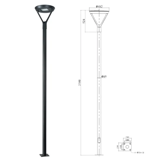 Daheng Die-casting Aluminum Matt Black LED Garden Light - 30w/40w/60w Pole Top Garden Construction Lighting