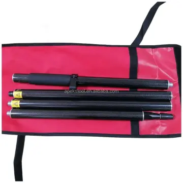 2 Meter Spliced Carbon Fiber Portable Range Pole for Surveying Accessories