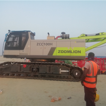 Fabrika fiyatı ZCC100H Model 100 tonluk paletli vinç: Ağır kaldırma makineleri için çözümünüz