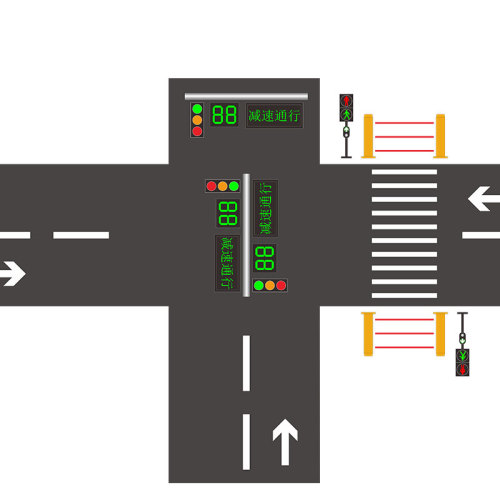 crossing road safety pedestrian led traffic light project