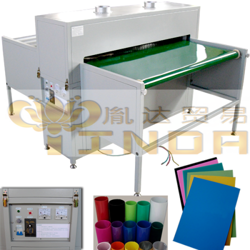 sheet corona treater machine with conductive web