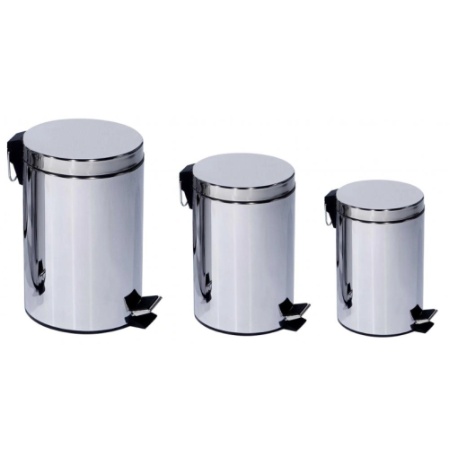 Super durable stainless steel household trash can