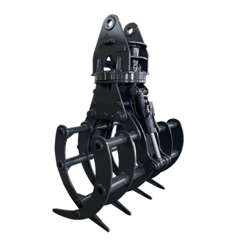 Hydraulisch rotierende Grasheu -Grapple