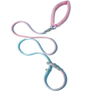 Fast Shipping Wholesale: P-type Nylon Pet Rope Luxury Eco Dog Training Collar and Leash Sets for Large Breeds