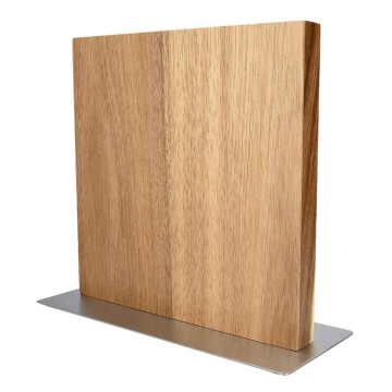 Double-Sided Magnetic Wooden Knife Stand for Kitchen Display