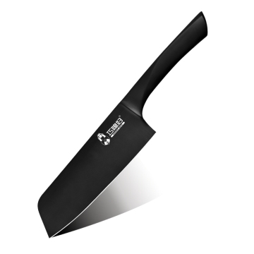 Black Coating Kitchen Knife with Stainless Steel Hollow Handle - Meat Cleaver Butcher Knives For Sale