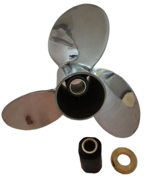 16x19 R/L Stainless Steel 3 Blade Boat Propeller - Interchangeable Outboard Marine Propeller
