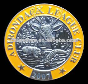 3D Relief Club Metal Badges